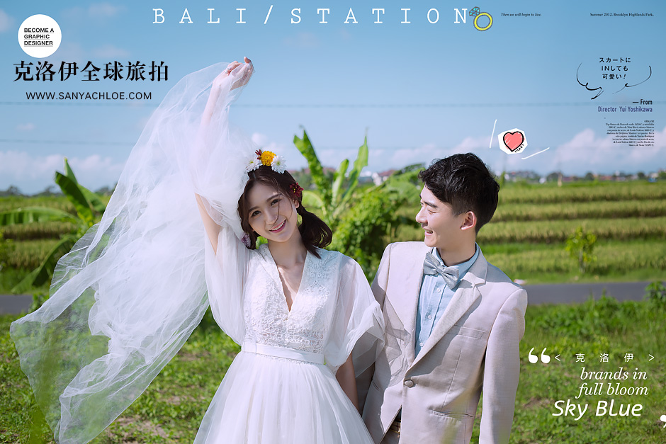 巴厘島旅行婚紗照，全球旅拍必火婚紗照
